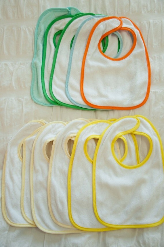 Blank Baby Bibs for Embroidery or Embellishment Destash