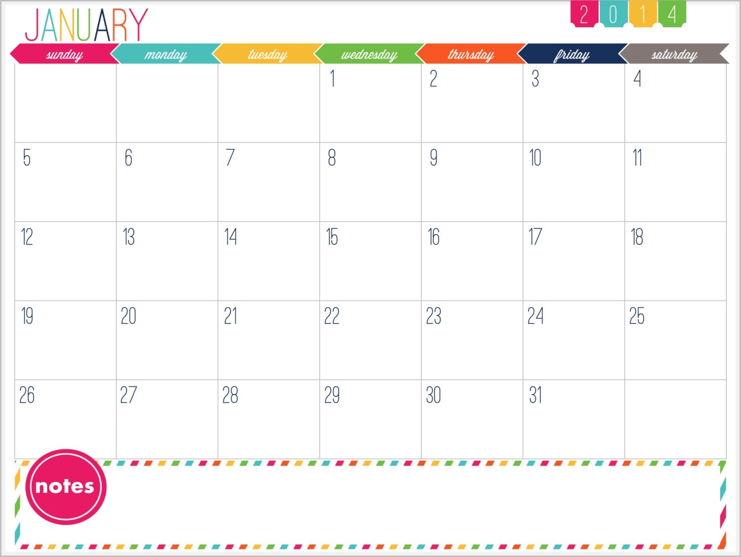 Printable 12 Month Calendar Calendar Templates