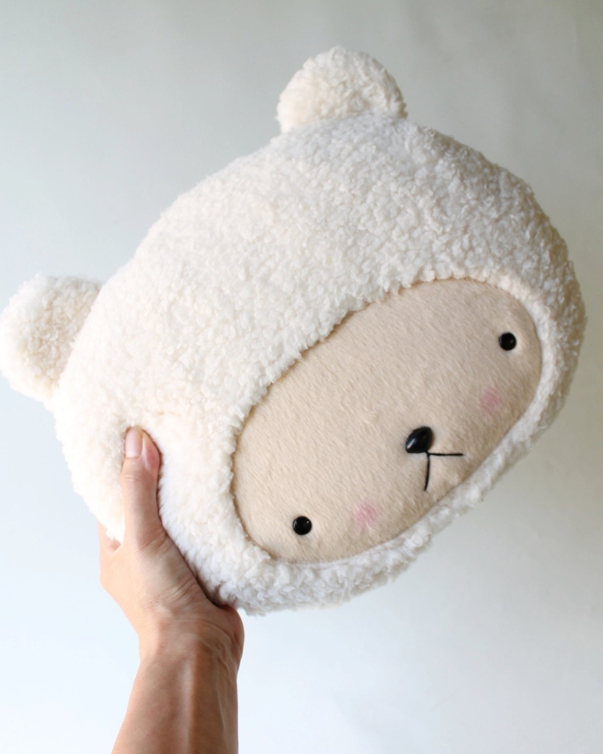 sherpa bear pillow