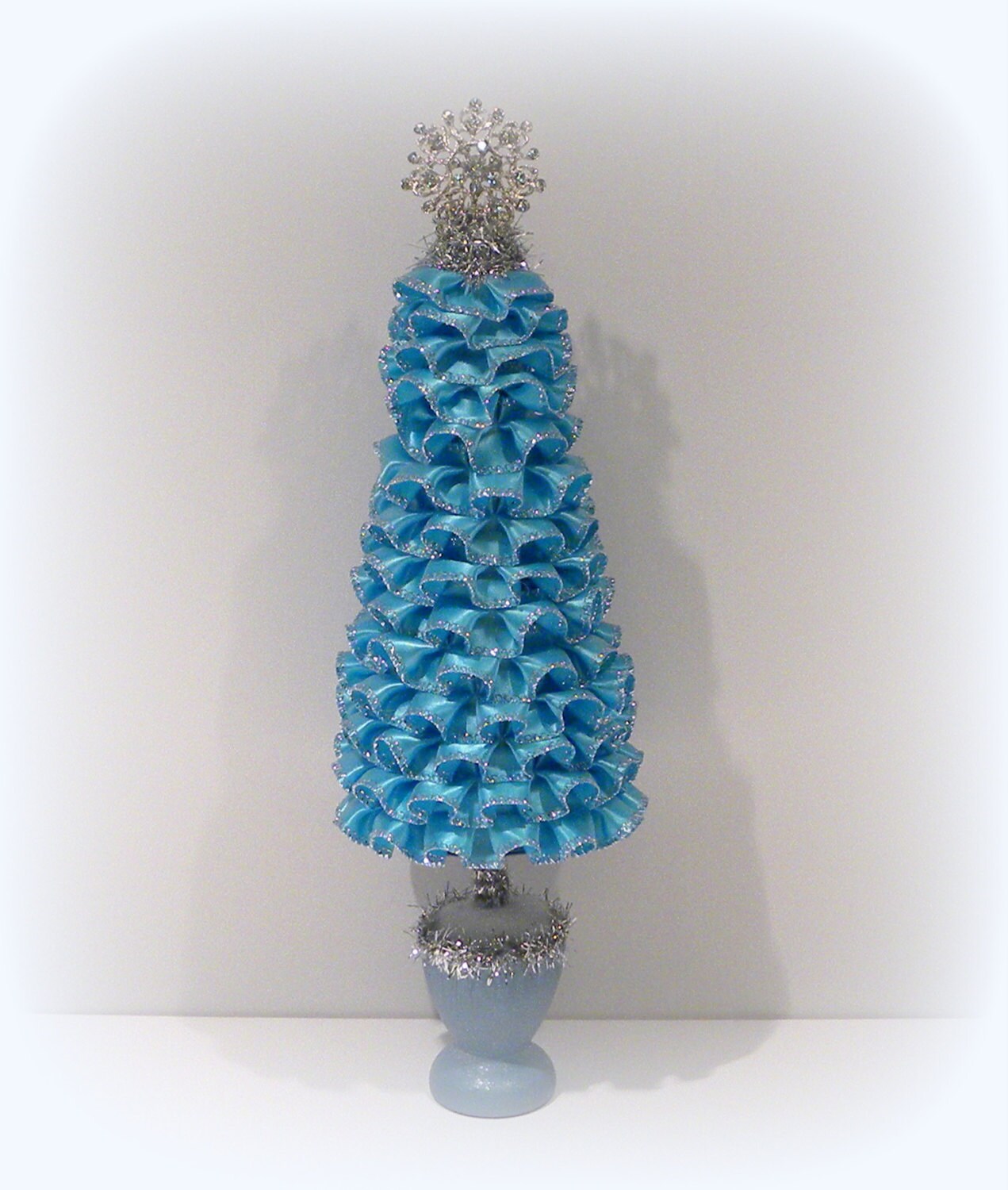 shabby chic christmas tree blue christmas by uniqueboxboutique shabby chic christmas tree blue christmas by uniqueboxboutique