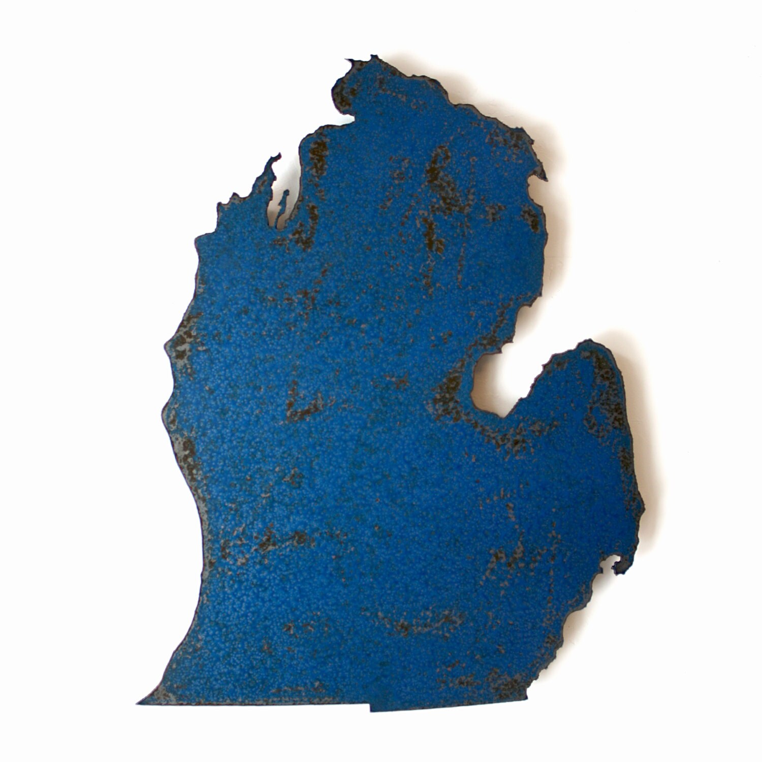 Michigan map metal wall art 18.5 tall choose your