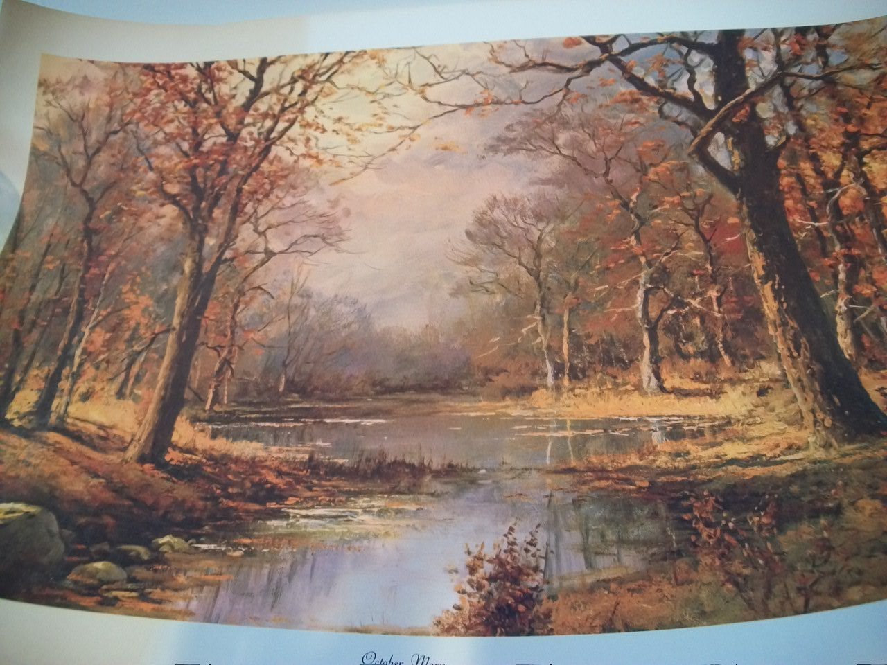 Vintage Robert Woods Lithograph Prints Set of 4 Lithograph