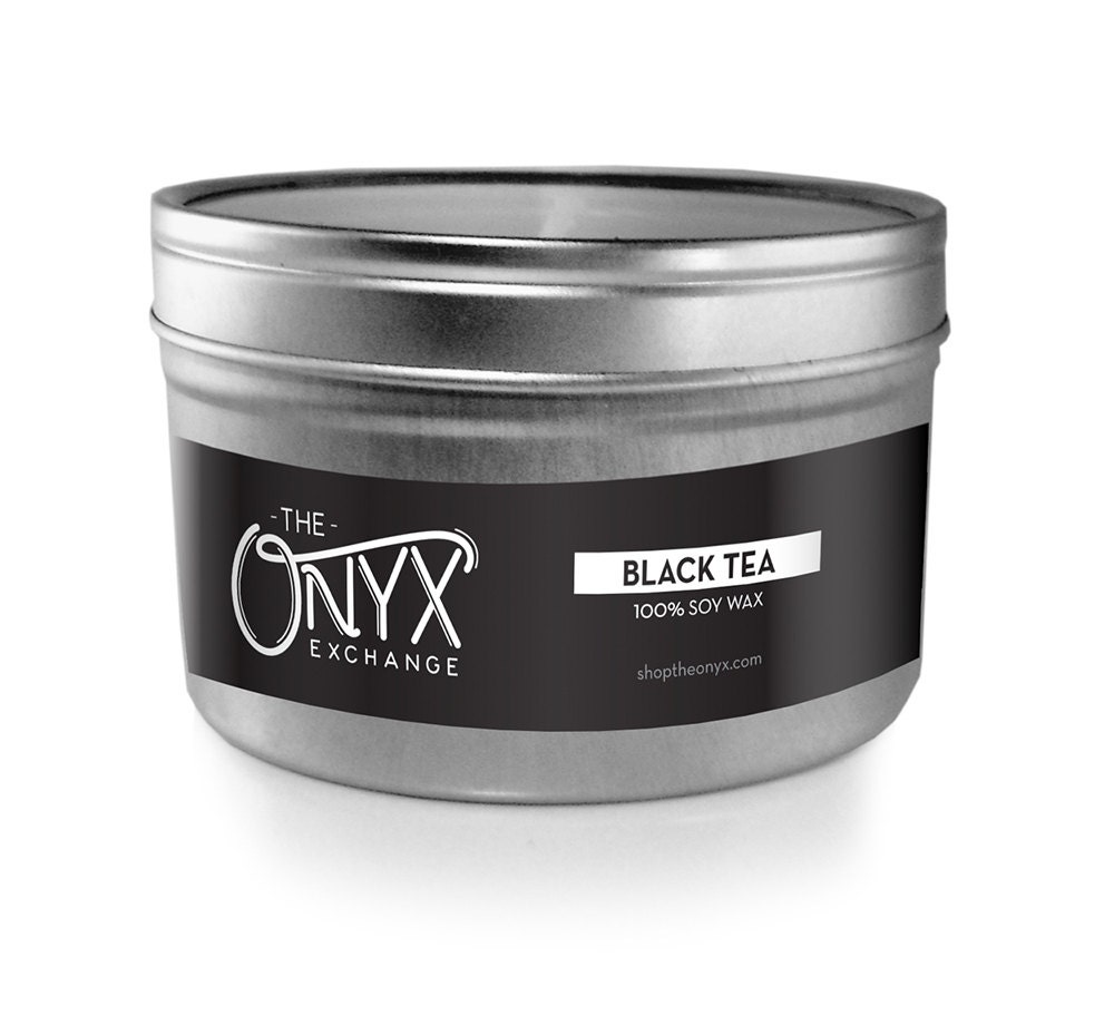 Black Tea Scented 4 oz. Tin Soy Wax Candle