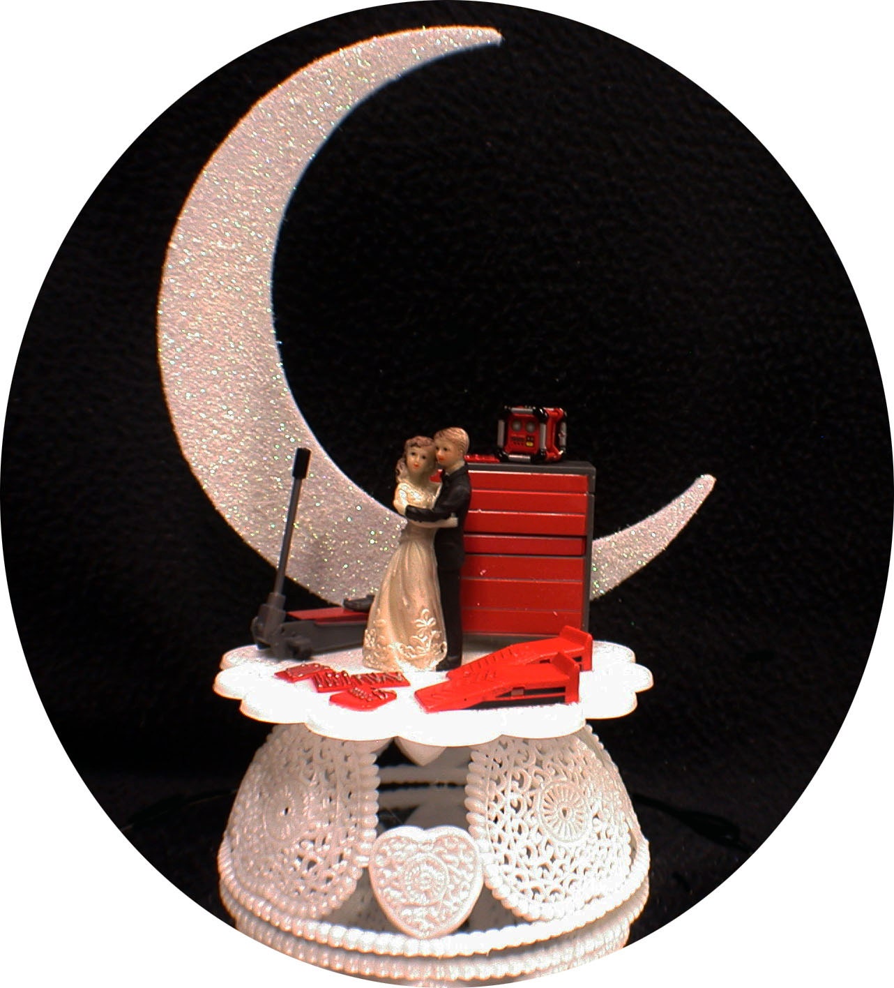 Snap on wedding cake topper