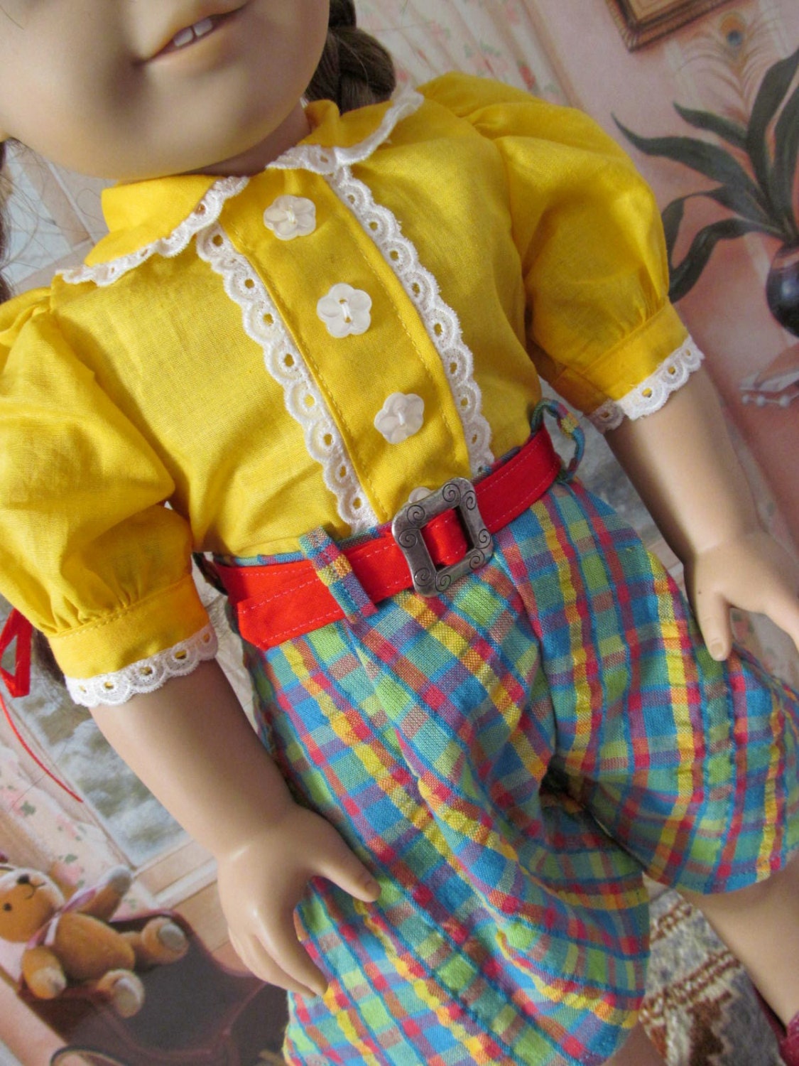 Molly Blouse Culottes Roller Skating Set Historical