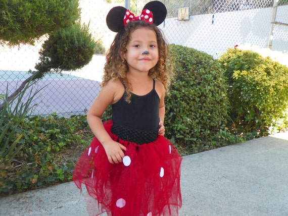 Items similar to Halloween Kids Costume Minnie Mouse Tutu Skirt ...