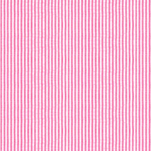 Hot Pink Seersucker Fabric From Robert Kaufman 1 Yard
