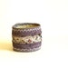 Embroidered bracelet, Fiber Art Jewelry, silk cuff, Lavender Purple, beads gemstones