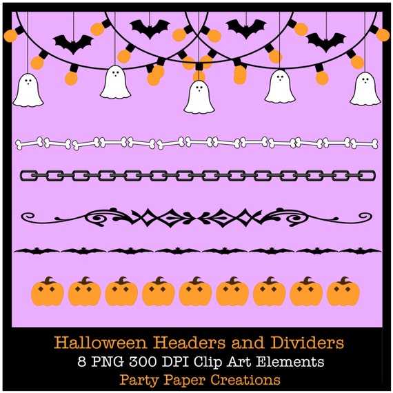 halloween clip art dividers - photo #19