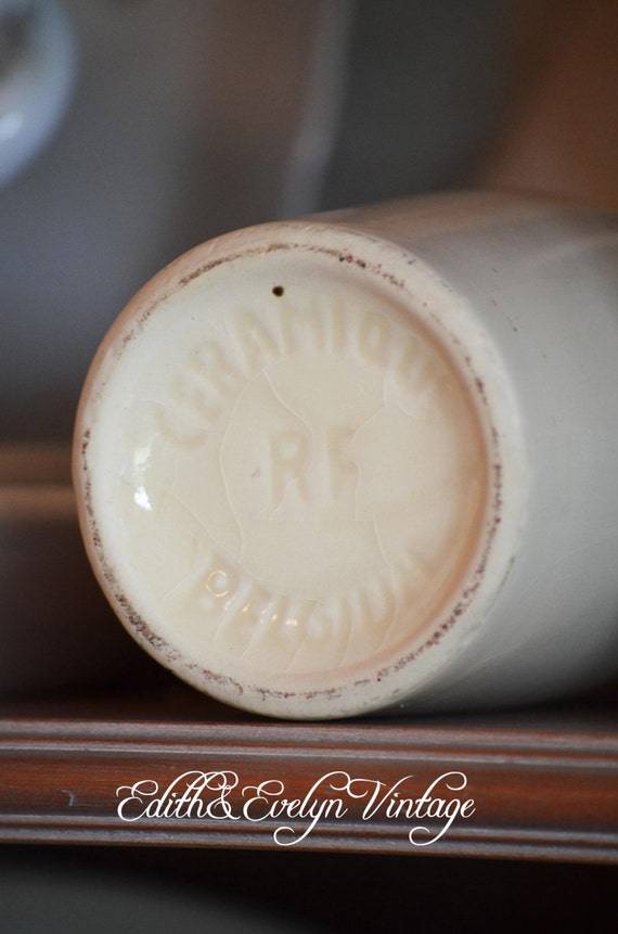 Vintage French Mustard Pot Crock Moutarde