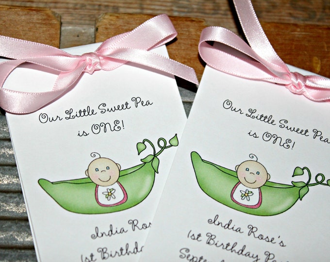 Sweet Pea Pea in a Pod Flower Seed Favors Seed Packets for Baby Shower SALE CIJ Christmas in July