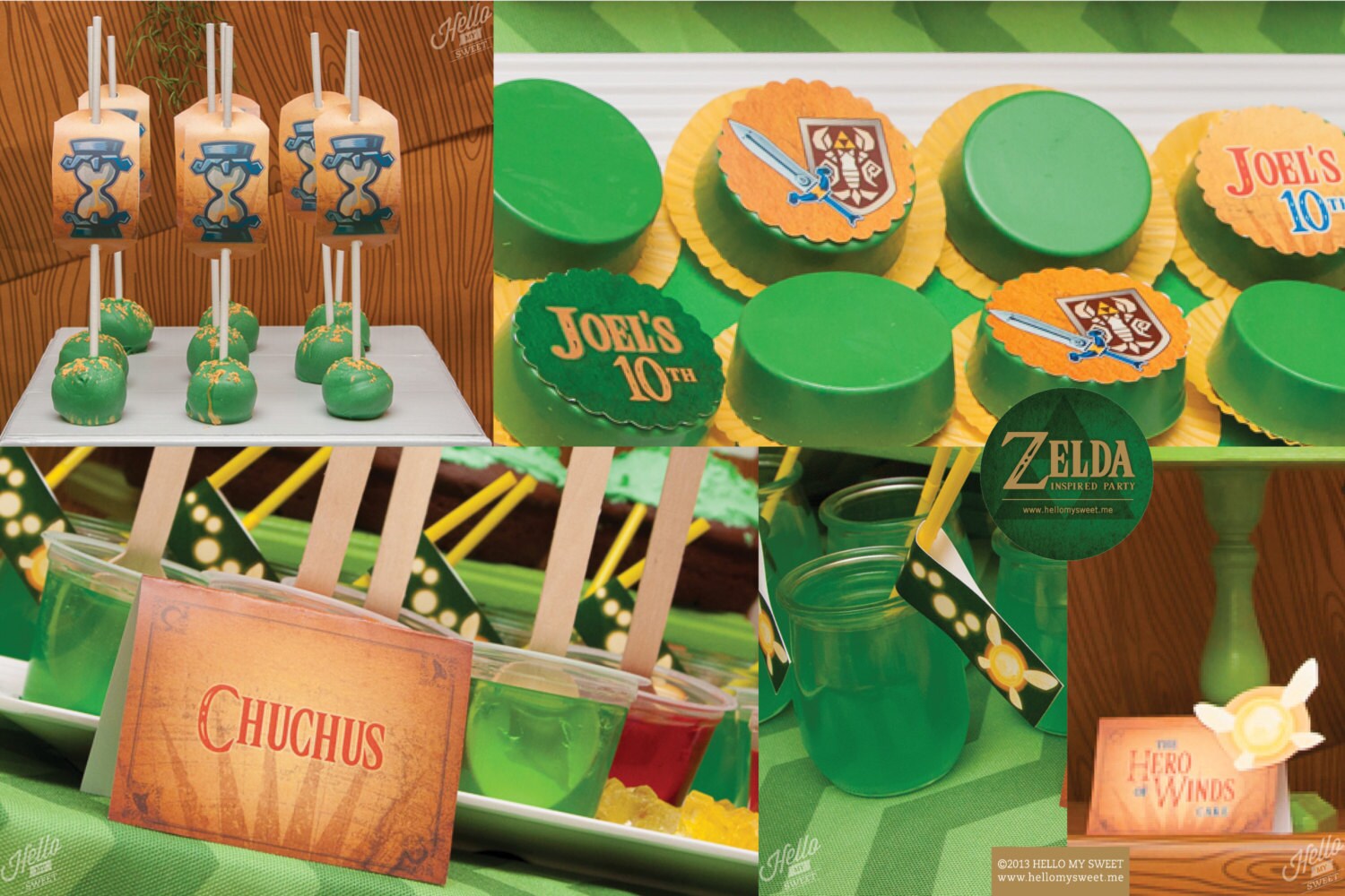 Zelda Party Set Birthday Printable Decorations by HelloMySweet