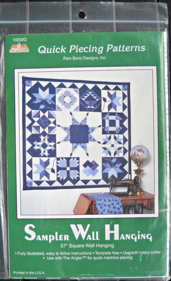 Sampler Wall Hanging Quilt Pattern by Pam Bono The Quiltery