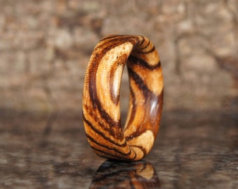 Any size - Zebra Wood Ring