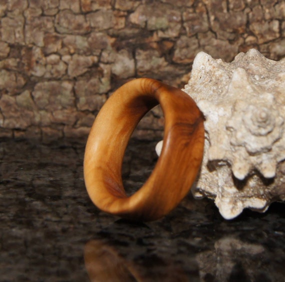 Olive Wood Ring Size 7 by OliveWoodJewellery on Etsy