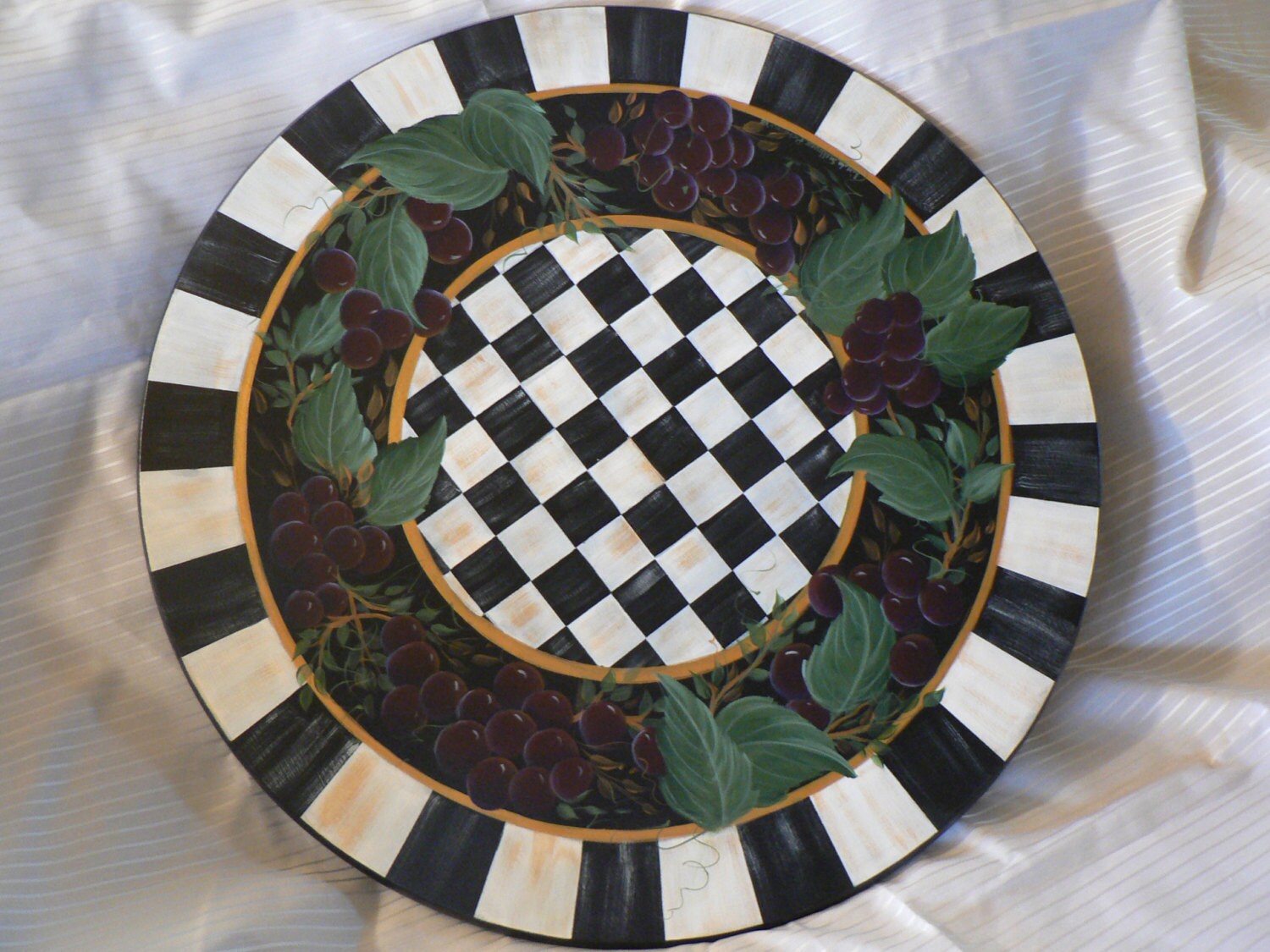 Hand Painted Lazy Susan 18 inch