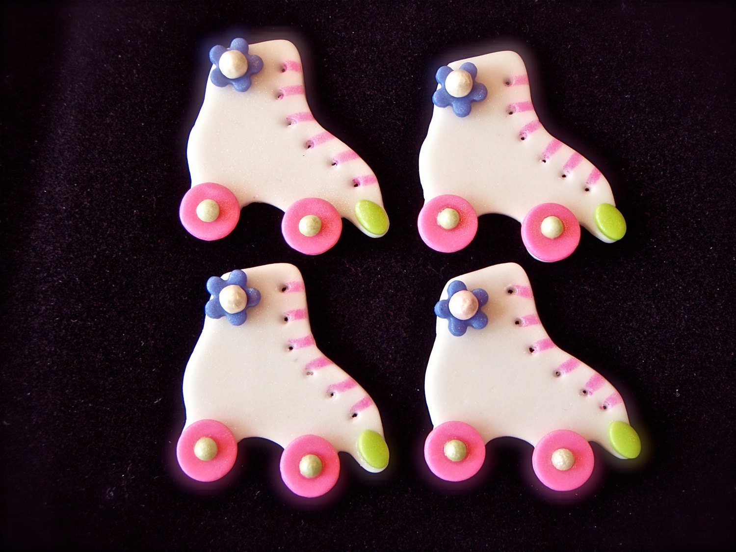 Roller Skate Edible Fondant Cupcake Topper Decoration custom