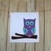 Flour Sack Dish Towel, Owl Tea Towel, An Owl Dish Towel