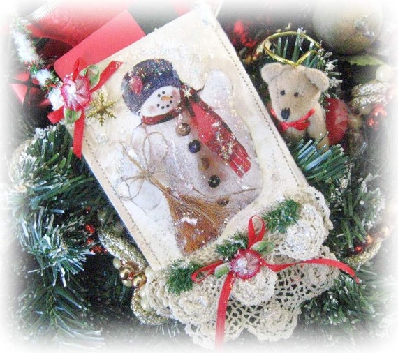 snowman christmasgift or gift card holder pocket by snowman christmasgift or gift card holder pocket by