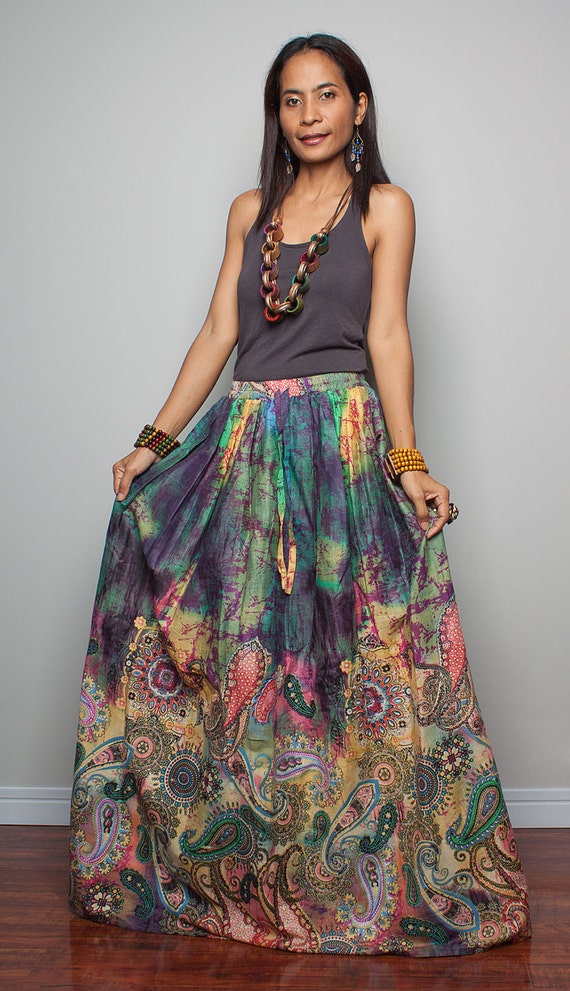 Floor Length Skirt Boho Maxi Skirt : Feel Good Collection II