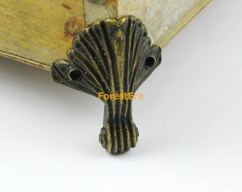 4Pcs Antique Brass Jewelry Box Feet Animal Box Leg Case Feet 32x44mm (BOXF113)