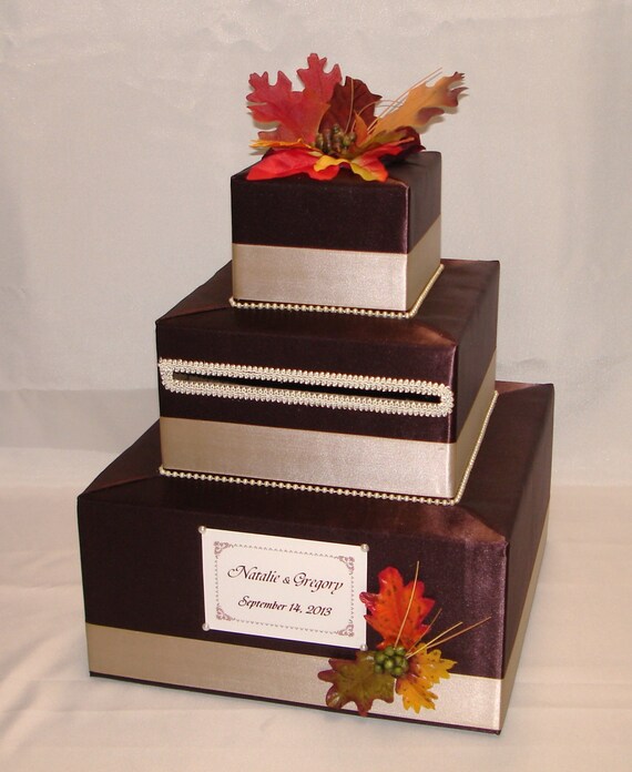 Elegant Custom made Wedding Card BoxFALL theme