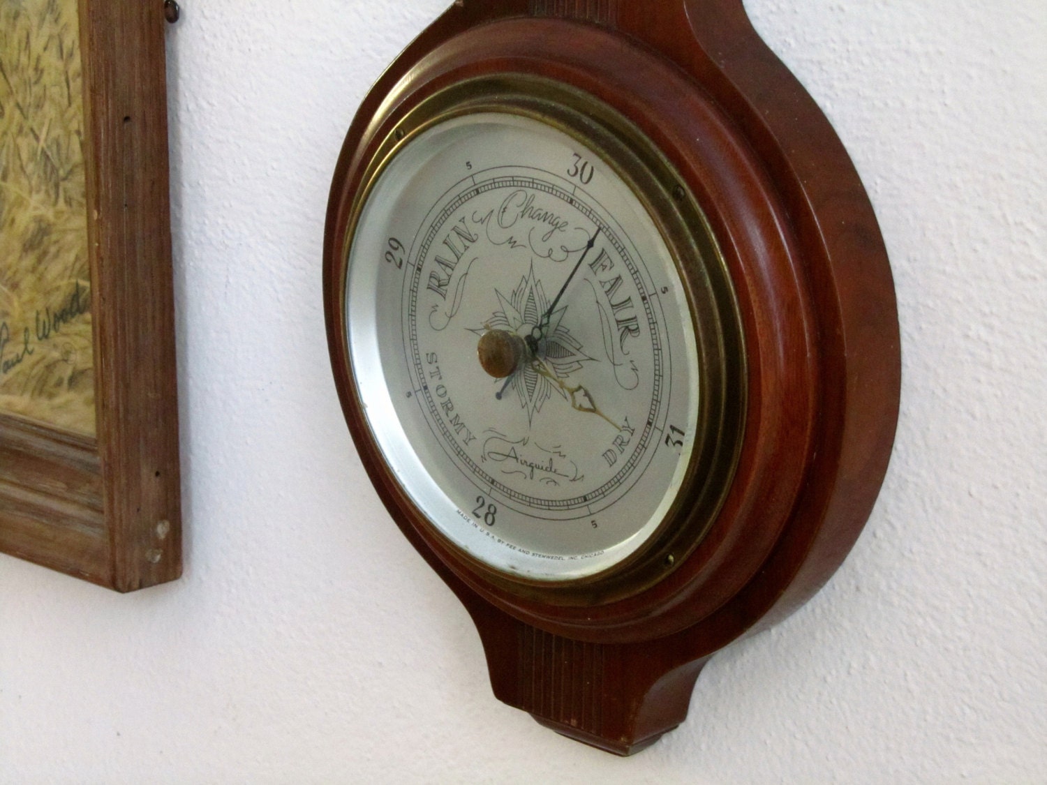Airguide Weather Thermometer Barometer Vintage by SaleOfEstates