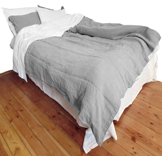 Duvet cover Taupe Gray color pure Linen Flax by VILENDALinen