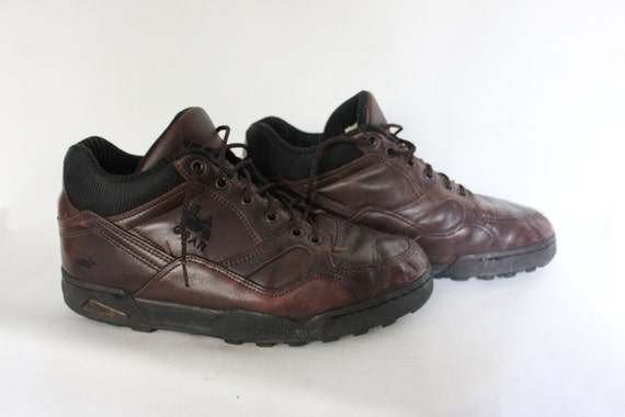 Vintage Brown LA GEAR Lace Up Sneakers Tennis Shoes 1992 - Size 8 1/2