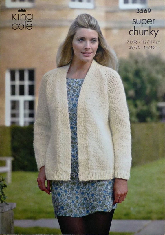 K3569 Ladies Long Sleeve Cardigan Knitting by ...