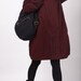 Red Wine hoodie Padded Winter Coat