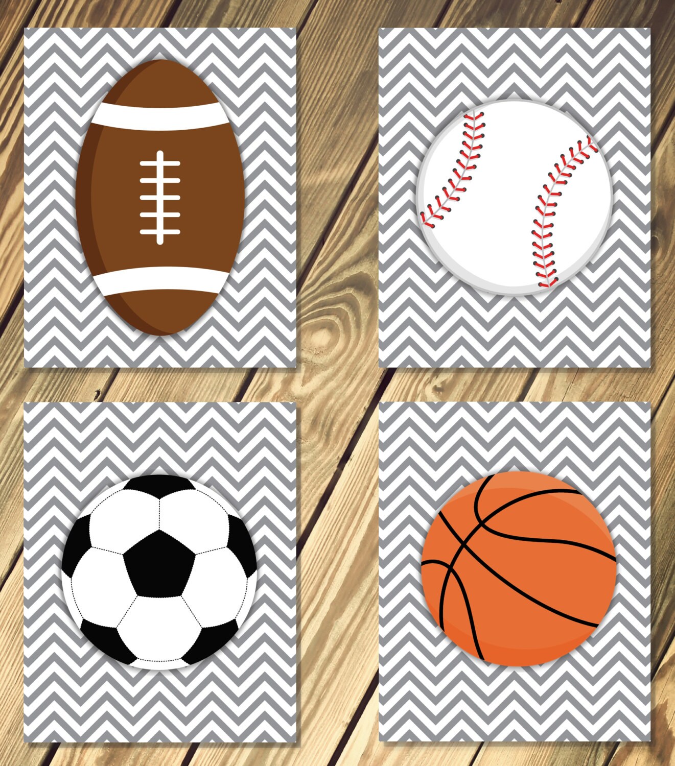 Boys Room / Nursery Sports Wall Hangings Decor