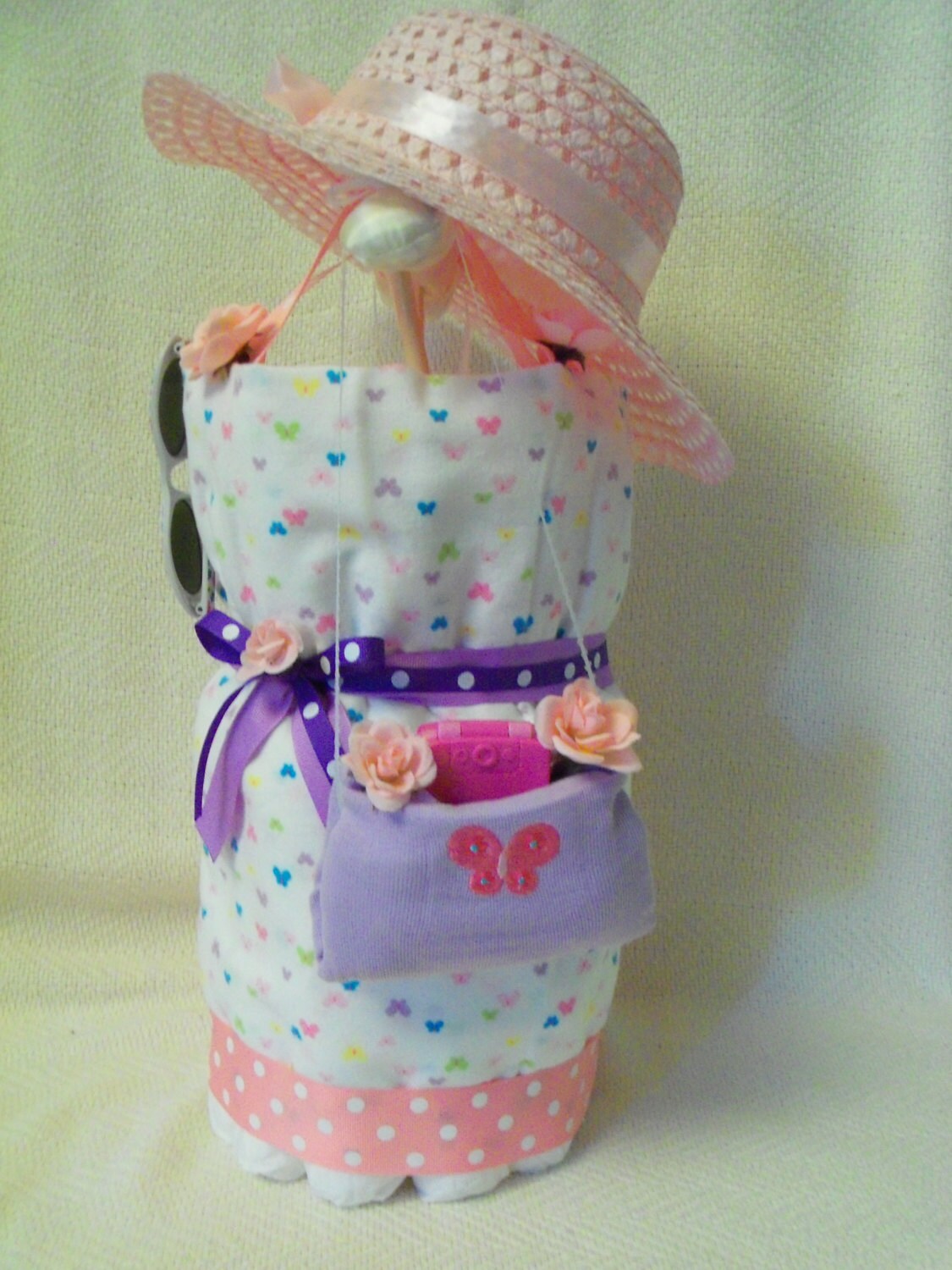 Baby Girl Diaper Dress an adorable baby shower gift made to