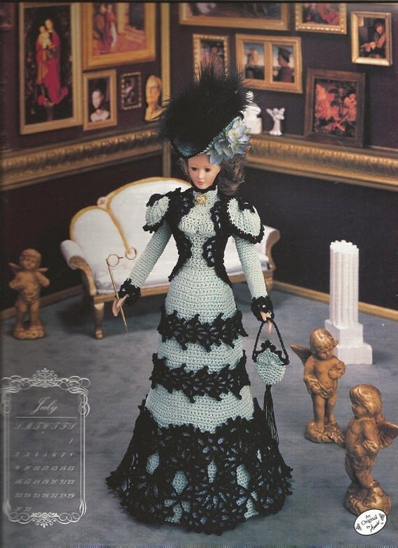 Crochet Pattern Crochet Barbie Doll Clothes Pattern July Bed Doll Pattern