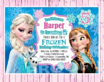 Custom Frozen Birthday Party Invitations 7