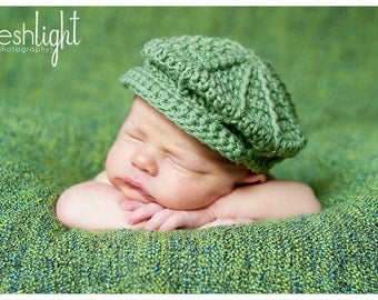 Crochet newsboy hat pattern Etsy
