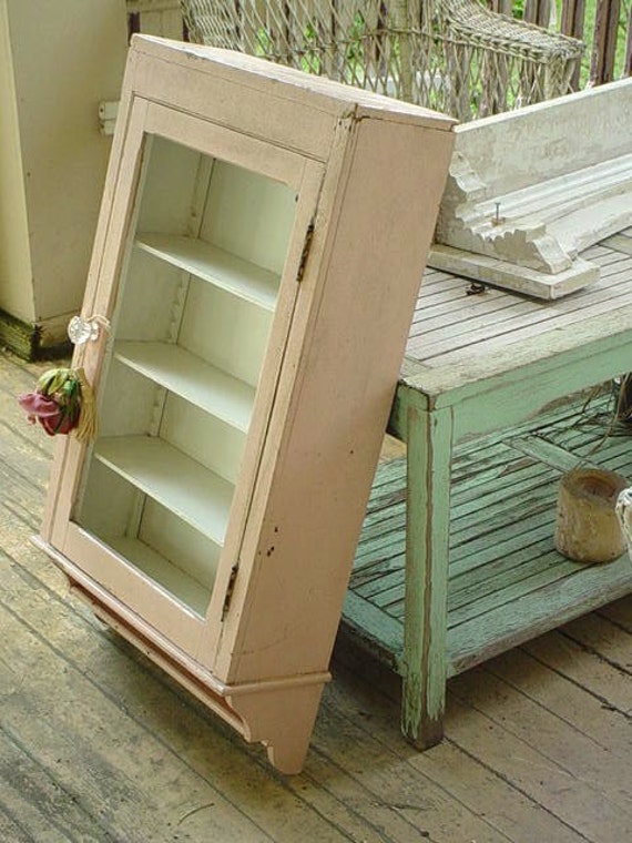 Antique Pink Medicine Best Old Paint Shabby Cottage
