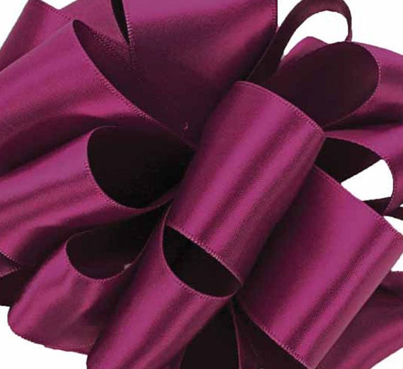6 yards single faced sangria satin ribbon 5 8 inches wide 6 yards single faced sangria satin ribbon 5 8 inches wide
