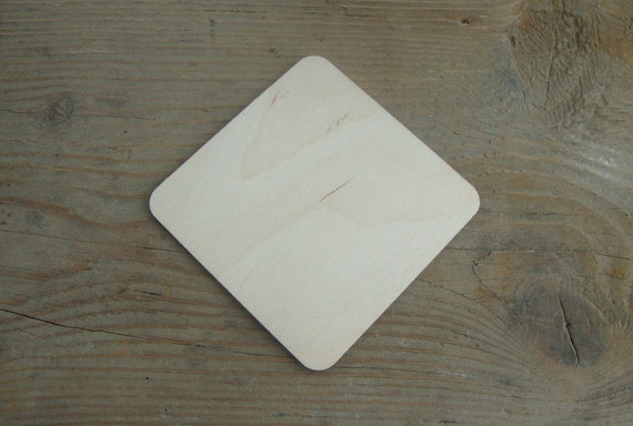 coasters decoupage blank Wooden natural coaster NeliStudio coaster wood square by blank