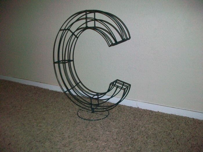 Wire letter Topiary Frames