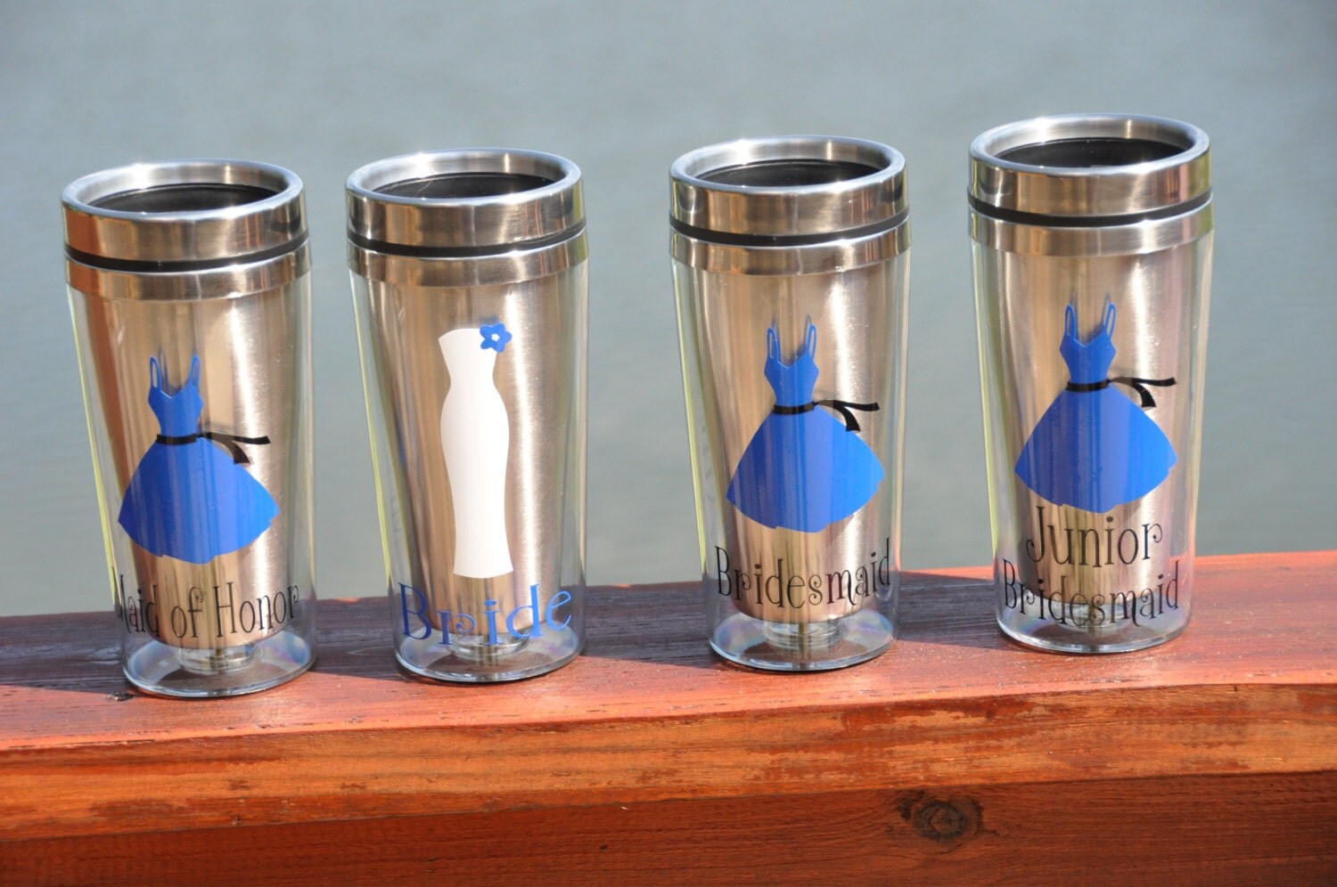 Wedding Party/ Travel Coffee Mug/ Bridesmaid/ by MakeitMyDesign