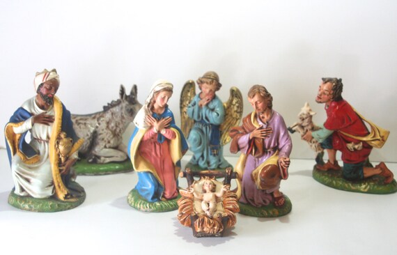 Sale Vintage Large Fontanini Paper Mache Nativity Figure