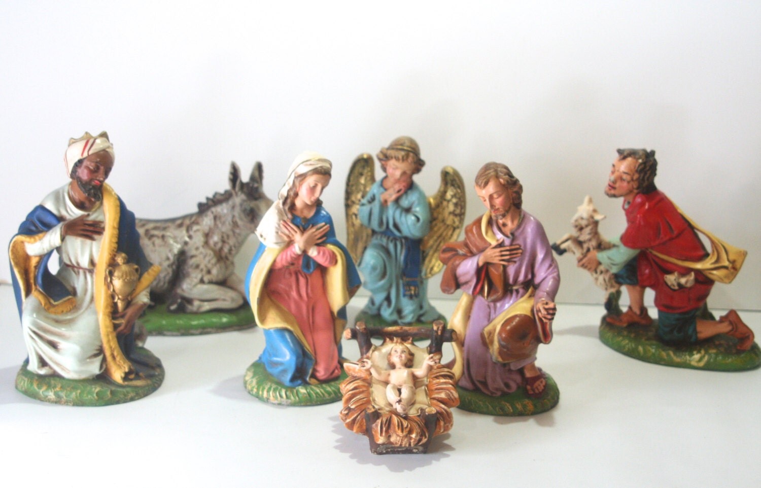 sale vintage large fontanini paper mache nativity figure sale vintage large fontanini paper mache nativity figure