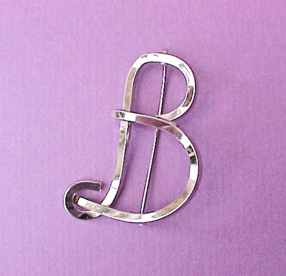 Big Beautiful Letter B Vintage Brooch By TheJewelMystique On Etsy