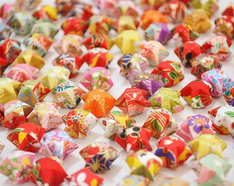 Washi Chiyogami Origami Lucky Stars-Assorted Design Wishing Stars/Home Decor/Gift Enclosure/Party Supply/Embellishment