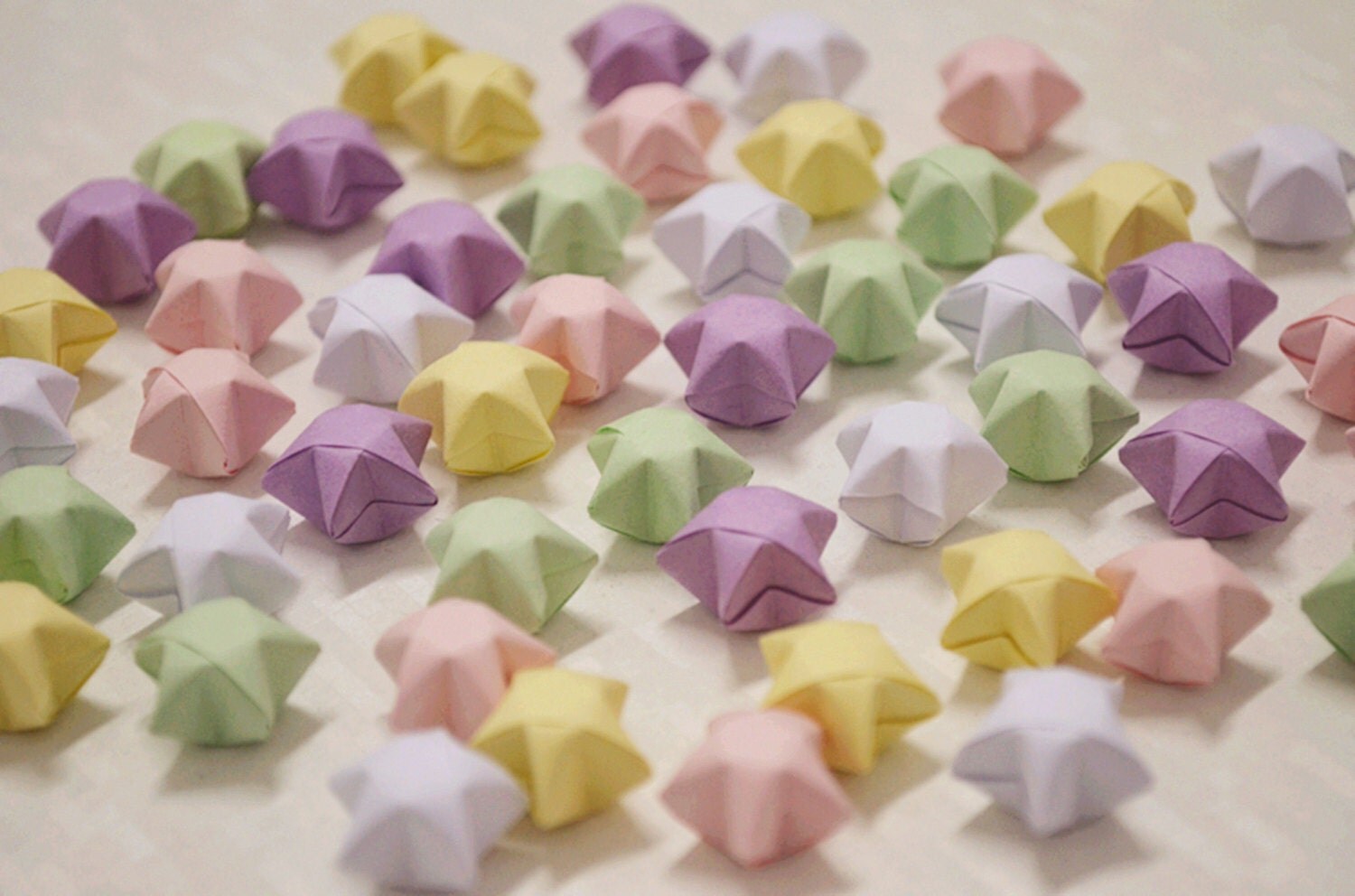 100 Cute Pastel Mixed Origami Lucky stars