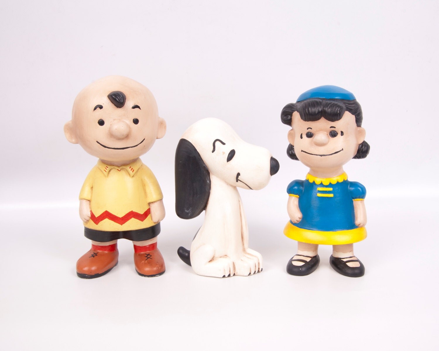 Reserved Vintage Peanuts Ceramic Figurines Charlie Brown Lucy