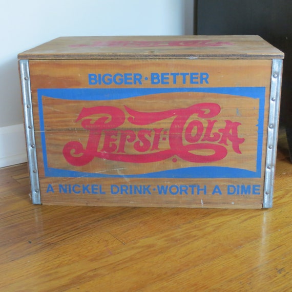 Vintage Pepsi Wooden Crate Pepsi Checkerboard by oZdOinGItagaiN