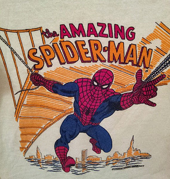 vintage spider man shirt