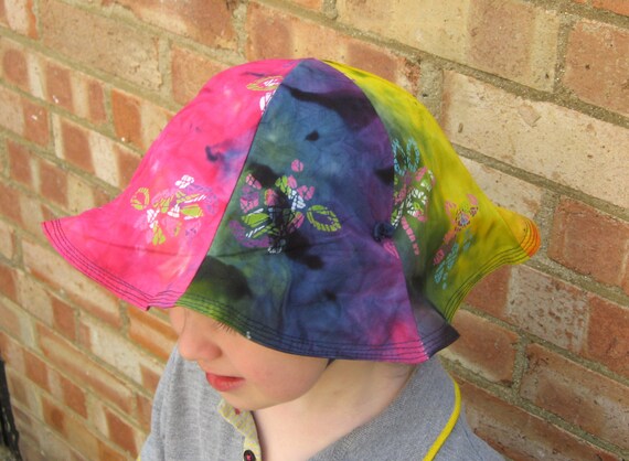 Toddler's Sun Hat Tulip Sunhat Fluted Sun by LookingGlassDesigns1